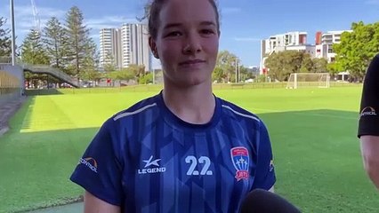 WATCH: Jets' Swiss import Lorena Baumann talks on playing in the A-League