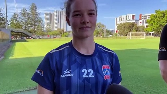 WATCH: Jets' Swiss import Lorena Baumann talks on playing in the A-League