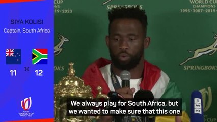 Kolisi hopes World Cup win is catalyst for change