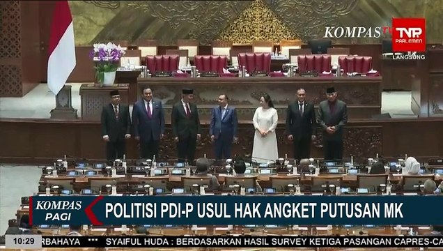 Anggota Fraksi PDIP Usulkan Hak Angket Putusan MK soal Batas Usia Capres-Cawapres