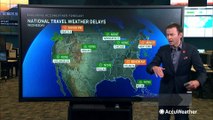 Snow and rain to cause travel delays in several parts of the US this Wednesday
