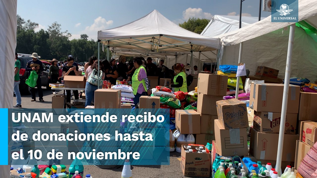 Ayuda para damnificados por Otis desborda el centro de acopio del Estadio Olímpico de la UNAM