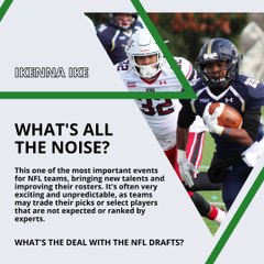 | IKENNA IKE | WHAT’S THE DEAL WITH THE NFL DRAFTS? ALL ABOUT IT, SUMMARIZED (PART 1) (@IKENNAIKE)