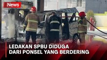 Ponsel Sopir Angkot Berdering, Diduga Picu Ledakan dan Hanguskan SPBU di Sukabumi