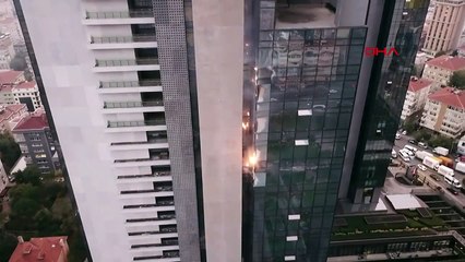 Şişli'de iş merkezinde yangın-1