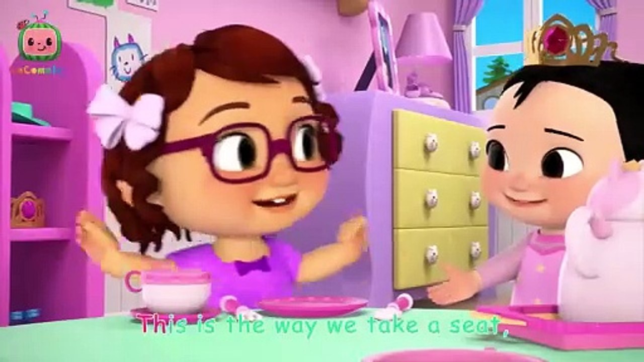 This is the Way Tea Party _ CoComelon Nursery Rhymes & Kids Songs