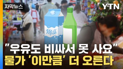 [자막뉴스] "우유도 비싸서 못 사요"...식음료·외식 물가 '이만큼' 더 오른다? / YTN