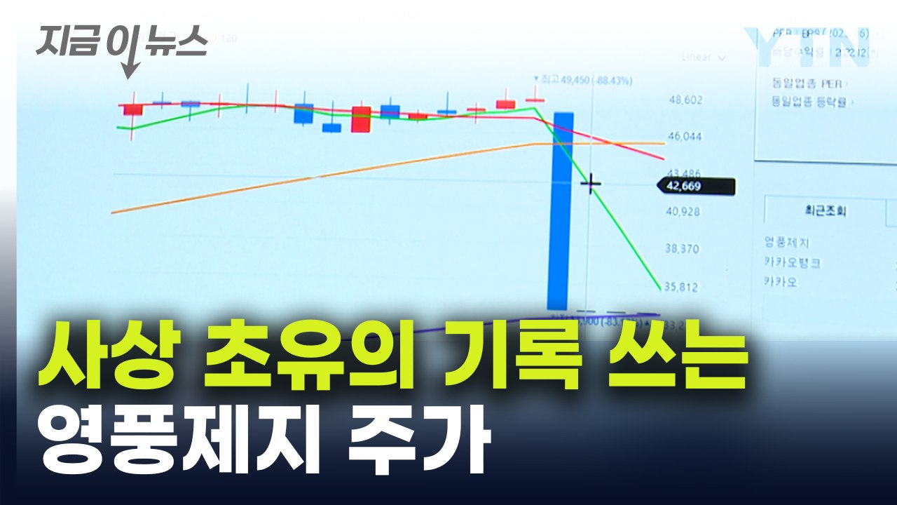 영풍제지, 5거래일 연속 하한가...최장 기록 경신 [지금이뉴스]  / YTN
