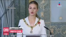 Princesa Leonor cumple 18 años y jura fidelidad a la Constitución