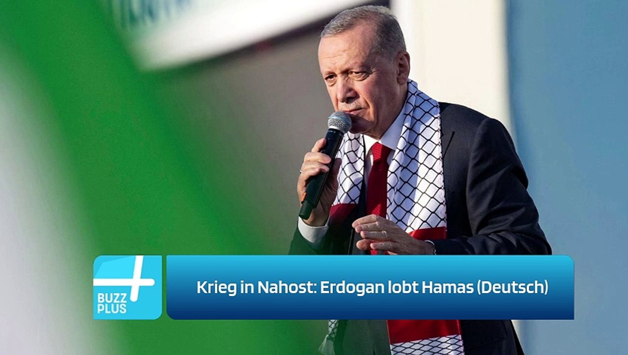 Krieg in Nahost: Erdogan lobt Hamas (Deutsch)