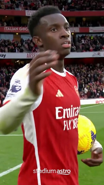 Nketiah's Hat-trick Celebration!