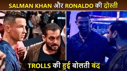 All Is Well Between Ronaldo and Salman Khan, Trollers Get A Strong Reply
