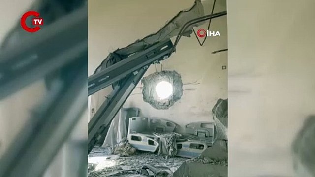 Türkiye-Filistin Dostluk Hastanesi İsrail saldırısında büyük hasar aldı
