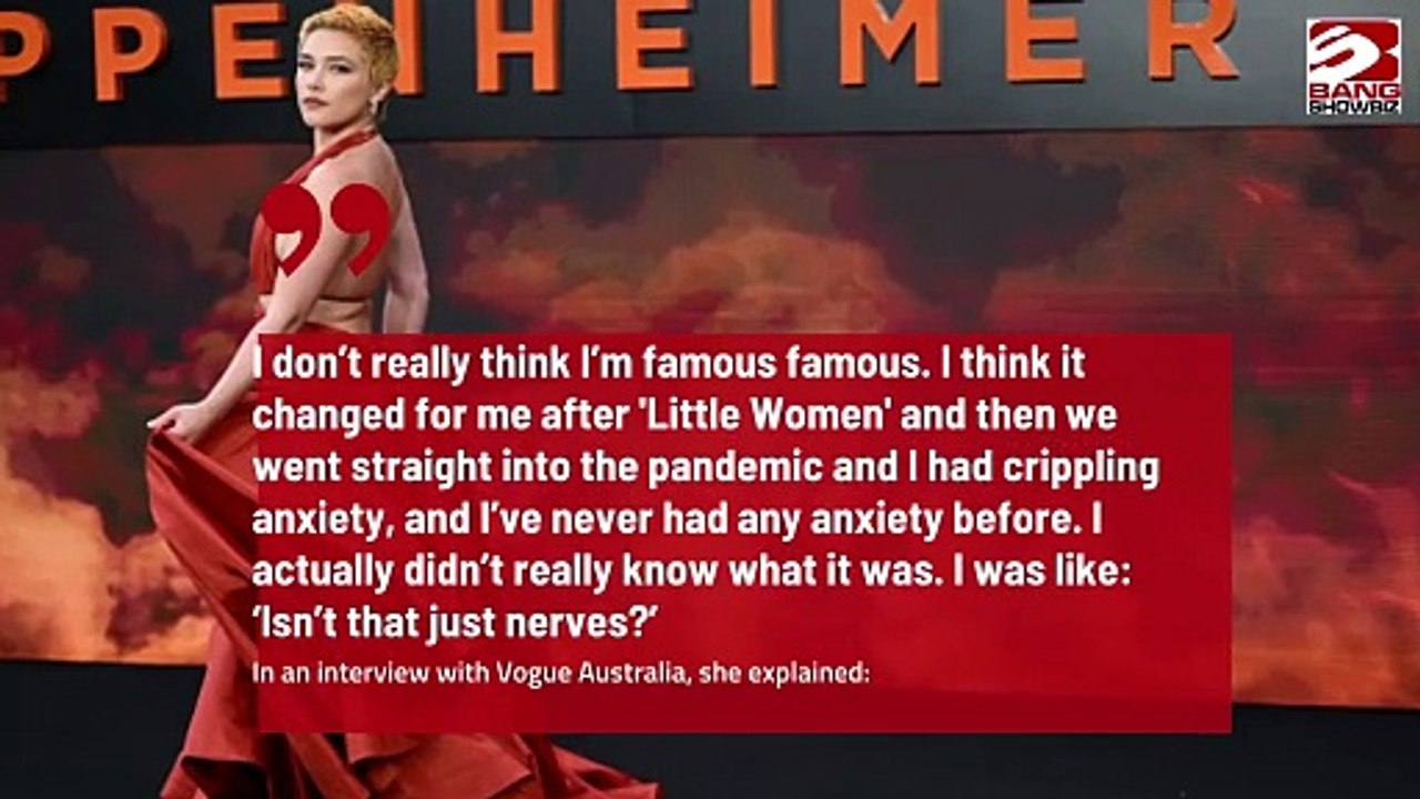 Florence Pugh battled anxiety.
