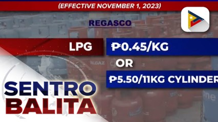 Dagdag-presyo sa kada kilo ng LPG, epektibo ngayong araw