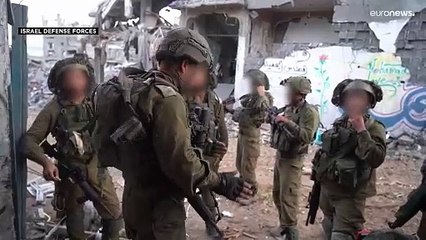 شاهد: الجيش الإسرائيلي ينشر لقطات مصورة لتوغل قواته في غزة