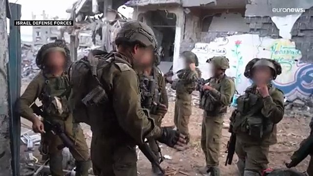 شاهد: الجيش الإسرائيلي ينشر لقطات مصورة لتوغل قواته في غزة