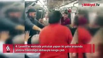 Metroda ‘tükürük’ kavgası! Bir anda boks ringine döndü