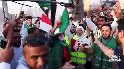 Refah Sınır Kapısı'nda Gazze eylemi!