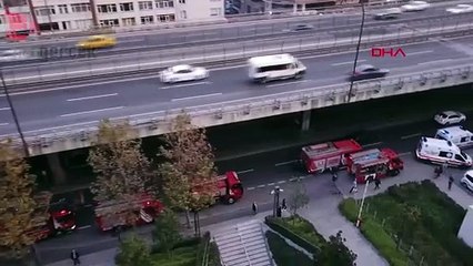 Şişli'de iş merkezinde yangın