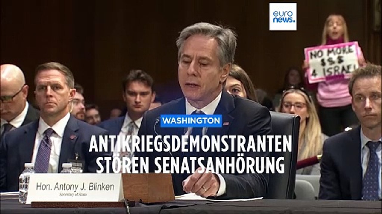 Nahostkonflikt: Demonstrierende nach Störaktion im US-Senat abgeführt