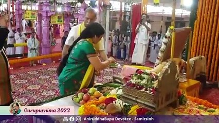 Download Video: Shree Guru Paduka Poojan performed during Gurupurnima Utsav 2023 _ Sadguru Aniruddha Bapu