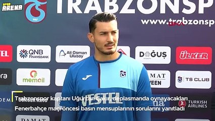 Trabzonspor kaptanı Uğurcan Çakır'dan Fenerbahçe'nin Tadic videosuna cevap: İşimize bakıyoruz