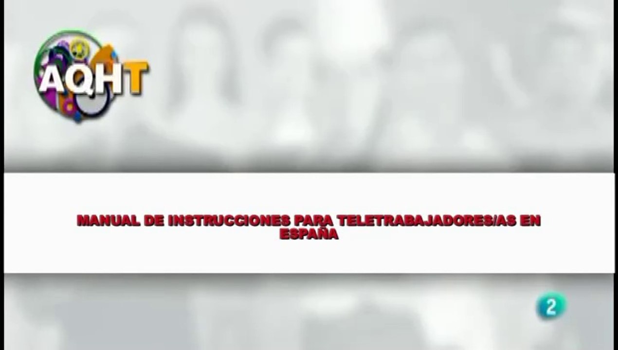 MANUAL DE INSTRUCCIONES PARA TELETRABAJADORES  EN ESPAÑA