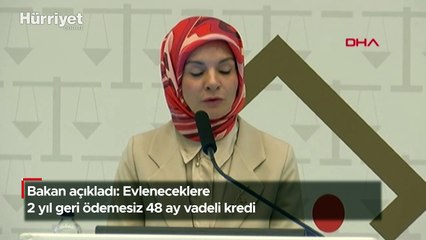 Bakan açıkladı: Evleneceklere 2 yıl geri ödemesiz 48 ay vadeli kredi