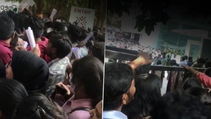 జాతర ను తలపించిన Hyderabad Walk-in Interview | Unemployment | Telugu OneIndia