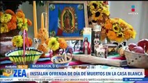 Instalan ofrenda de Día de Muertos en la Casa Blanca