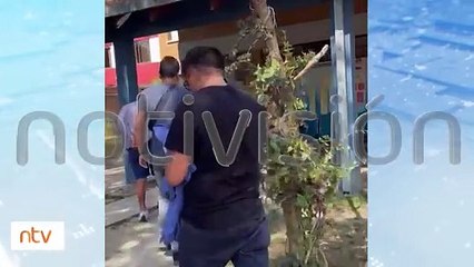 Cámaras muestran a uno de los futbolistas acusado por violación con la víctima