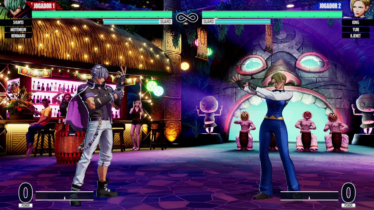 THE KING OF FIGHTERS XV SHUN'EI/MEITENKUN/BENIMARU VS KING/YURI/B.JENET