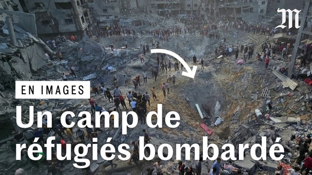 Gaza : les images du bombardement sur le camp de réfugiés de Jabaliya