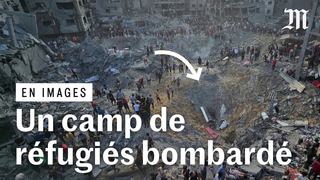 Gaza : les images du bombardement sur le camp de réfugiés de Jabaliya