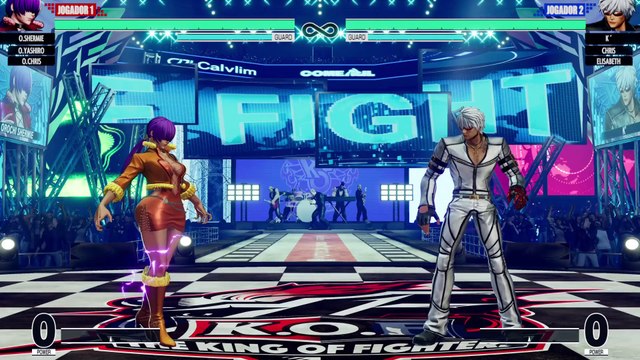 THE KING OF FIGHTERS XV O.SHERMIE/O.YASHIRO/O.CHRIS VS CHRIS/ELISABETH/K'