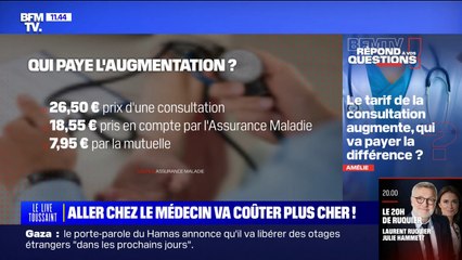 Le tarif de la consultation médicale augmente, qui va payer la différence? BFMTV répond à vos questions