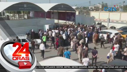 Rafah Border crossing sa side ng Gaza, binuksan na; ilang dual citizen, banyaga, at sugatang Palaestino, nakadaan na | 24 Oras