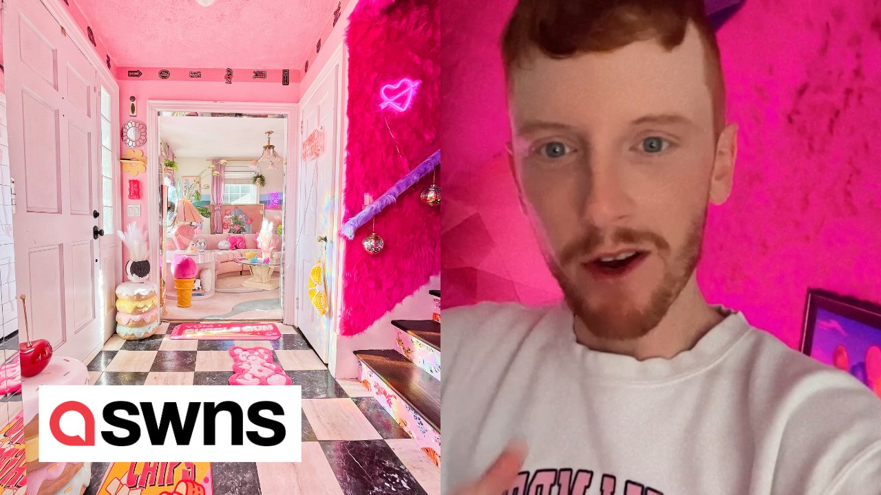 Man transforms his old farmhouse into a "Barbie dreamhouse" adding $100k in value