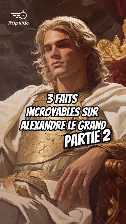 3 faits incroyables sur la vie d'Alexandre le Grand PARTIE 2