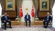 Cumhurbaşkanı Erdoğan, Libya Devlet Yüksek Konseyi Başkanı Muhammed Tekale ile görüştü