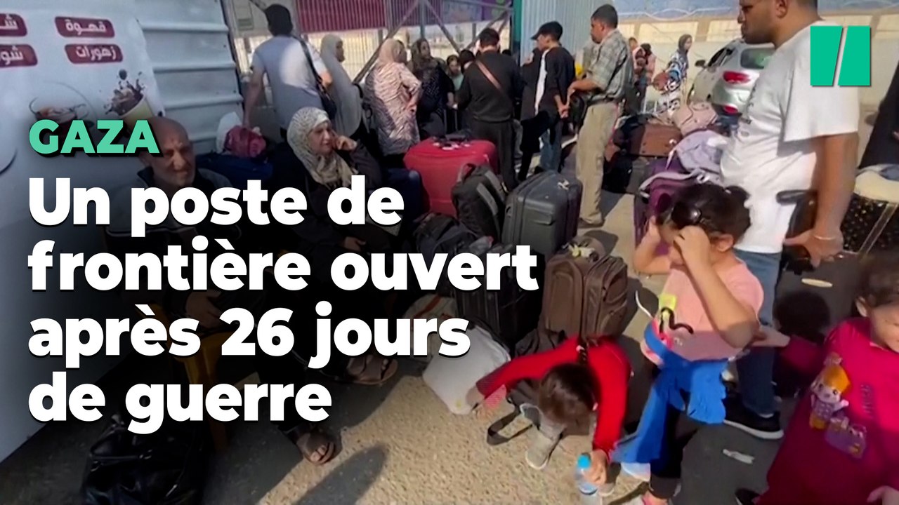 À Gaza, de premières évacuations à la frontière avec l’Égypte