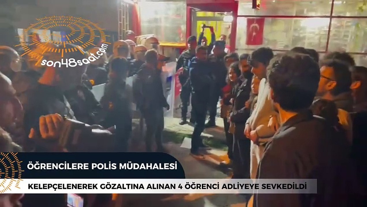 KYK'ya yürümek isteyen öğrencilere polis müdahalesi