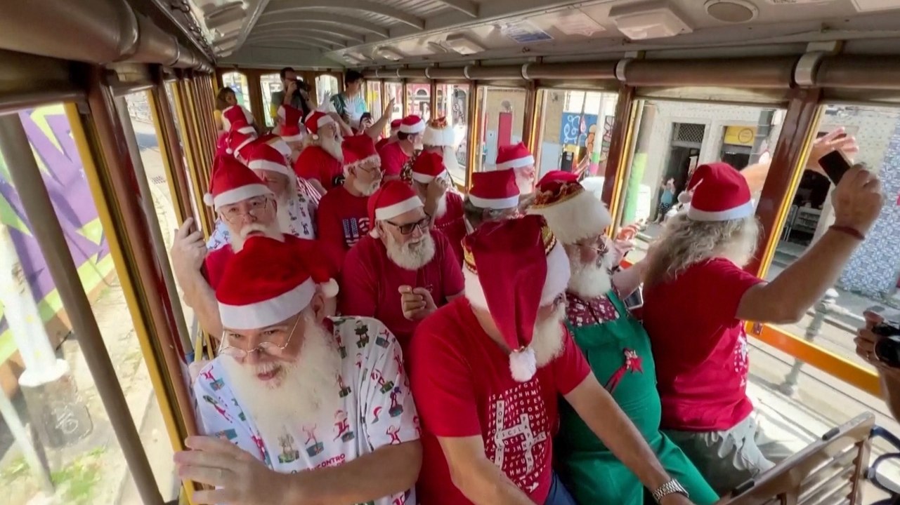 Brazilian Santa School Graduates Call for Peace in Jolly Ceremony