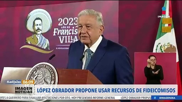López Obrador propone usar recursos de fideicomisos para ayudar damnificados por Otis