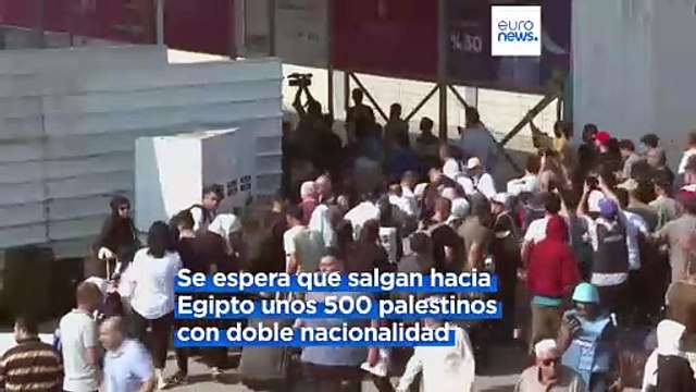 Más de 400 palestinos cruzan de Gaza a Egipto a través del paso de Rafah