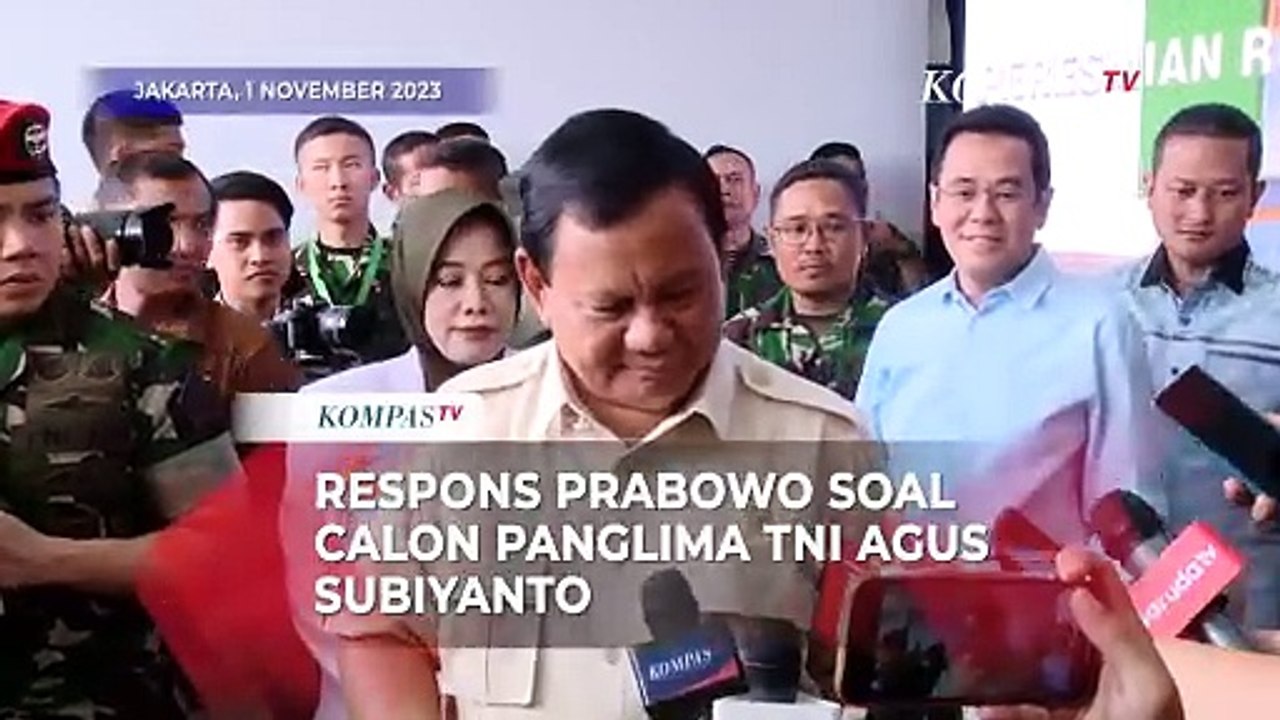 Jawaban Prabowo Saat Ditanya Soal Agus Subiyanto Jadi Calon Panglima ...