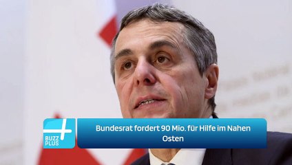 Bundesrat fordert 90 Mio. für Hilfe im Nahen Osten