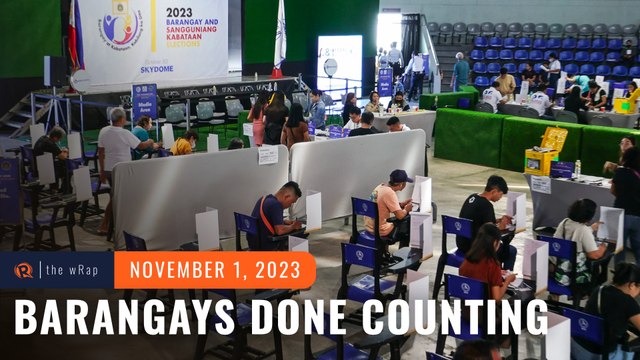 All barangays done counting ballots 2 days after elections