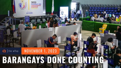 All barangays done counting ballots 2 days after elections
